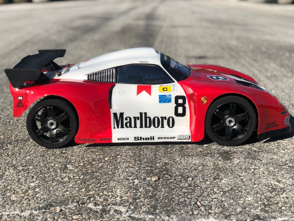 Delta Plastik 7503 PORSCHE GT2 360mm/2mm Rc Car Body*Drag or Speed Runs*