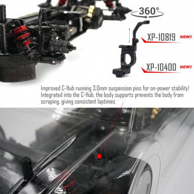 RC XPRESS XP-90036 EXECUTE XQ2S 1/10 KIT DE VOITURE DE TOURISME SPORT ARTR