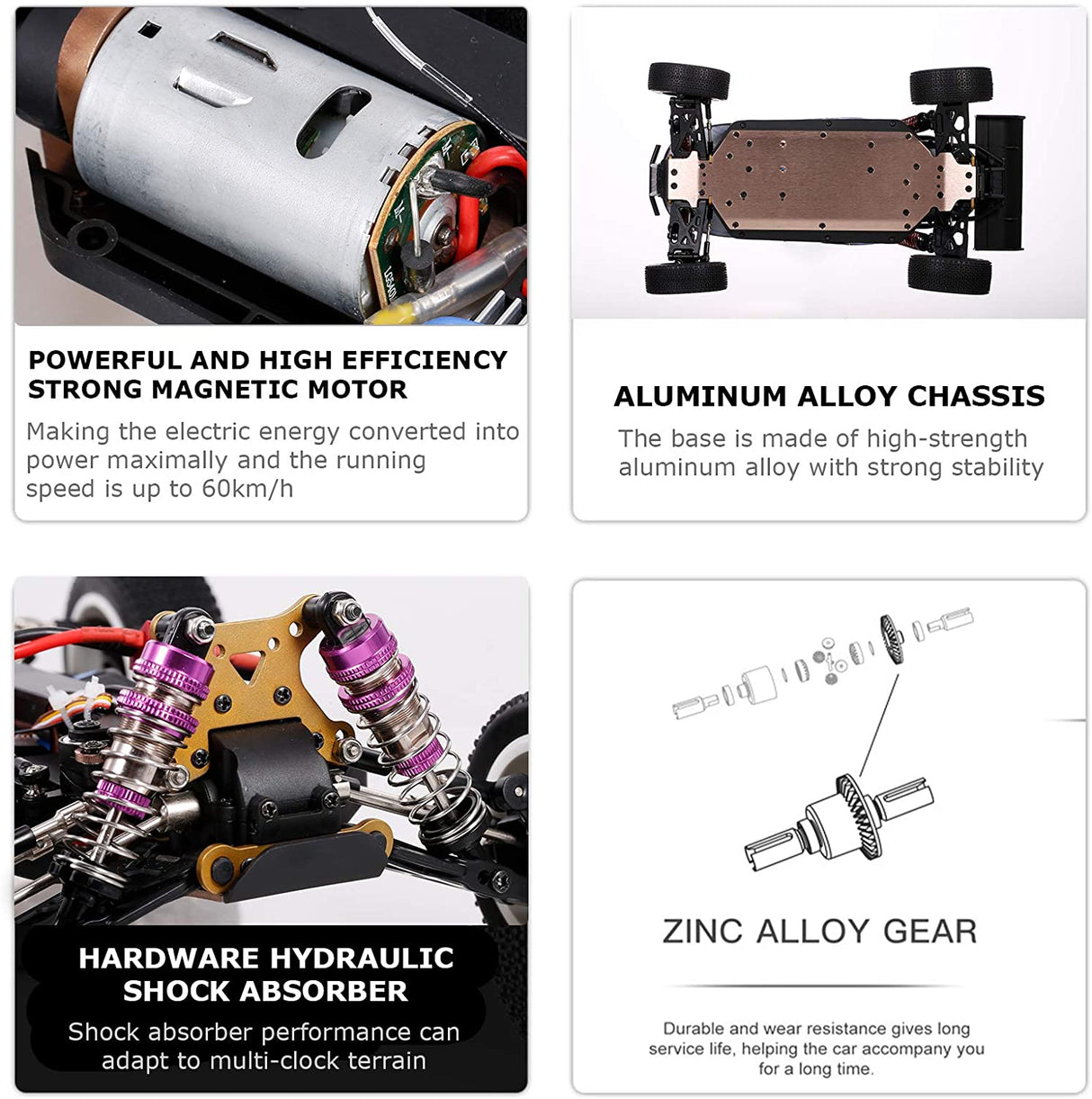 WL Toys 124019 RC Car RTR 1/12 Escala 2.4GHz Coche de Control Remoto 4WD