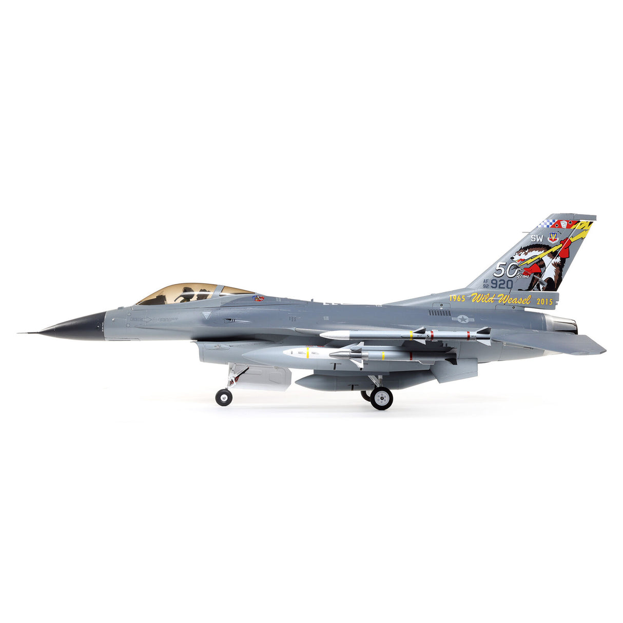E-FLITE EFL87850 F-16 Falcon 80 mm EDF Jet Smart BNF Basic avec SAFE Select