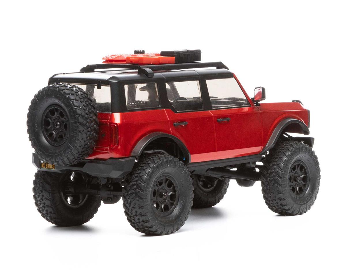 Axial SCX24 2021 Ford Bronco Hard Body 1/24 4WD RTR Scale Mini Crawler (Red) w/2