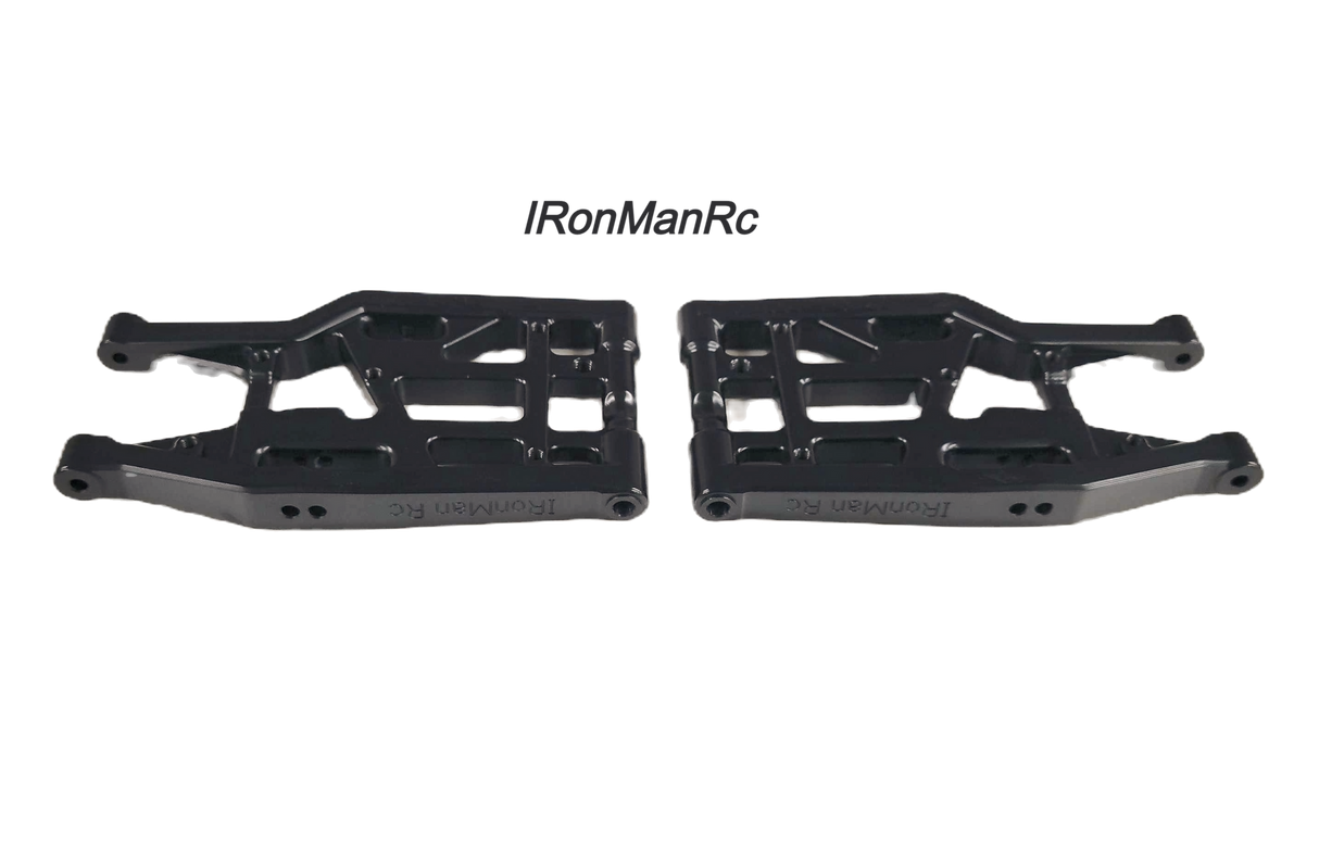 RonManRc Hobao Vte2 Bras triangulaires inférieurs ARRIÈRE en aluminium * CANDY BLACK *