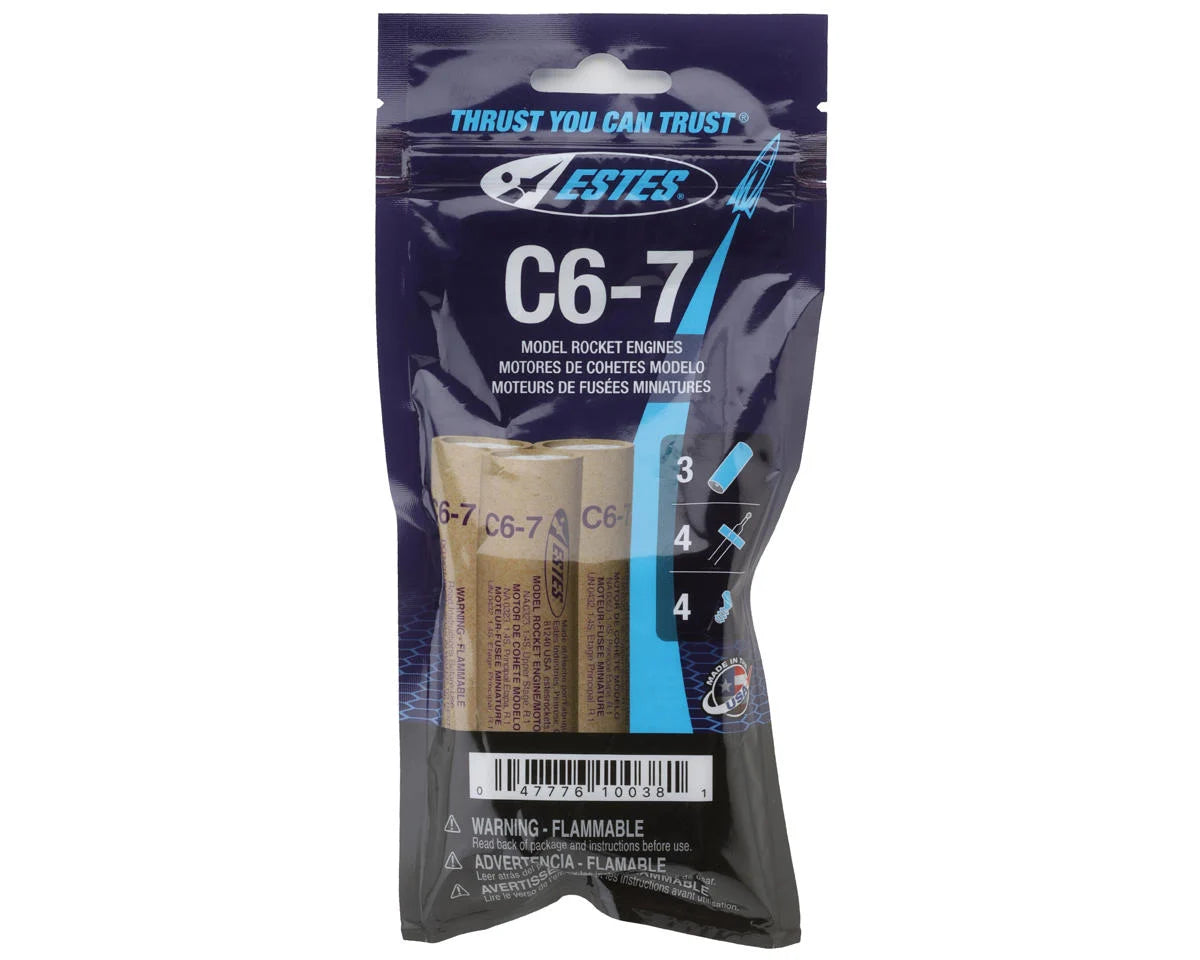 Estes EST10038 C6-7 Bagged Rocket Engines (3)