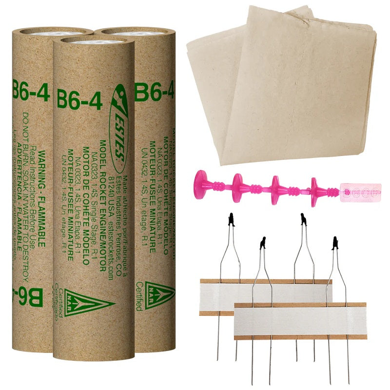Estes Rockets EST10055 B6-4 Model Rocket Engine FP (Flight Pack)