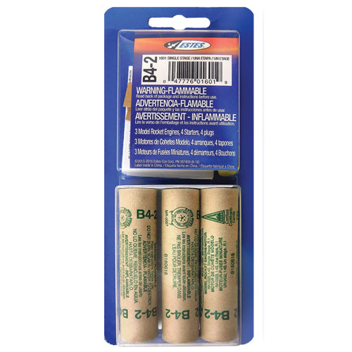 ESTES EST10018 B4-2 Model Rocket Engines (3pk)