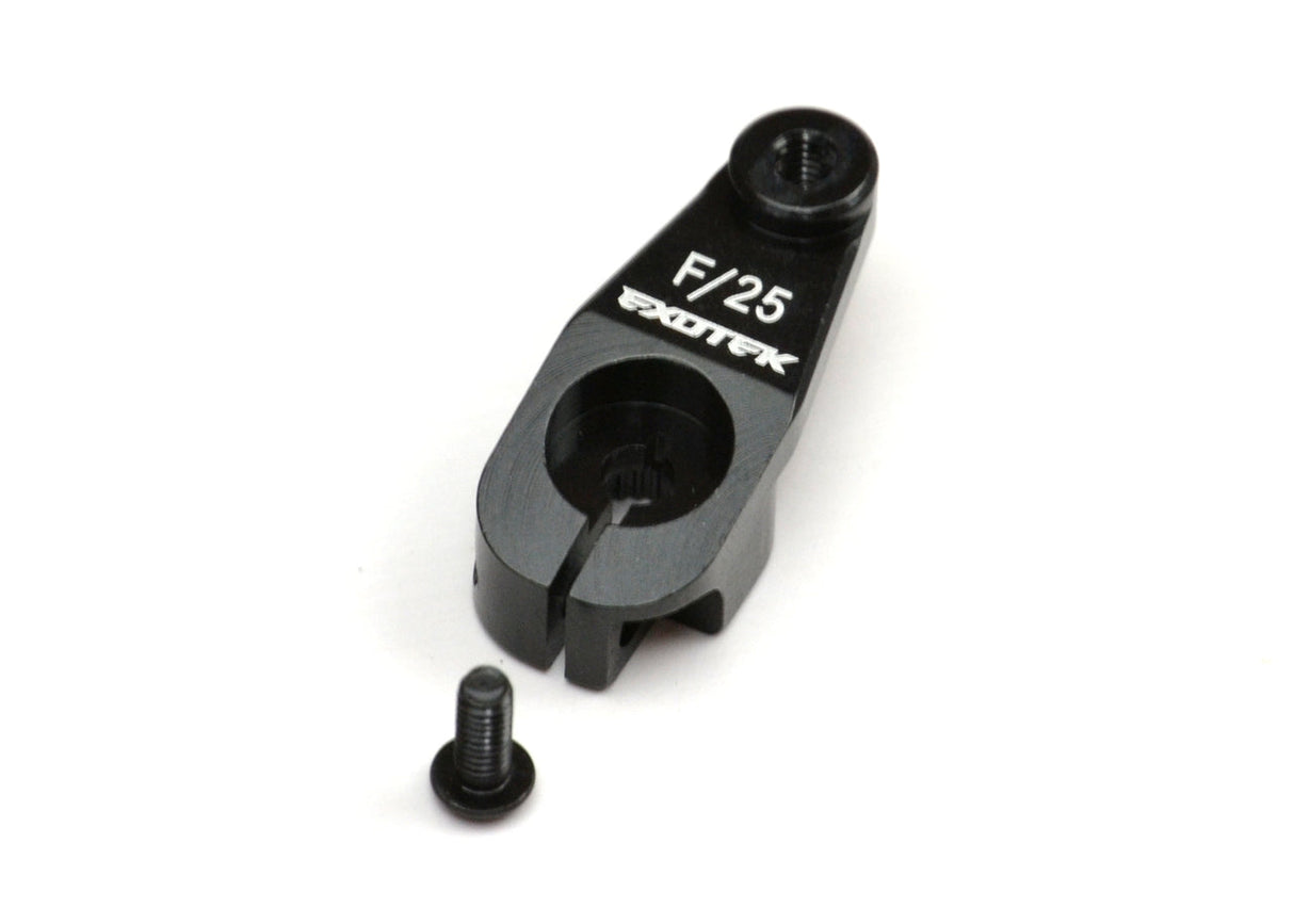 Exotek Associated Heavy Duty Servo Horn Black Futaba/Savox/25 spline