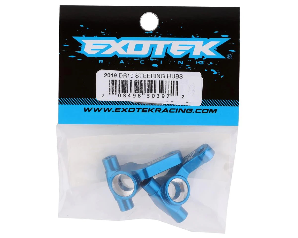 EXOTEK DR10 Aluminum HD Steering Hubs (Blue)