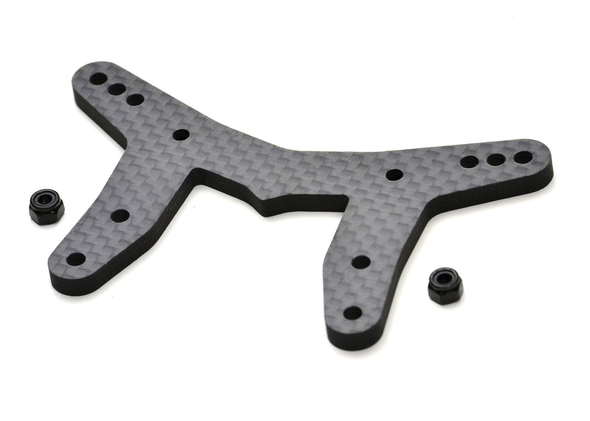 Exotek 2057 Carbon Front Shock Tower, 4mm CF, for Losi 22S Drag