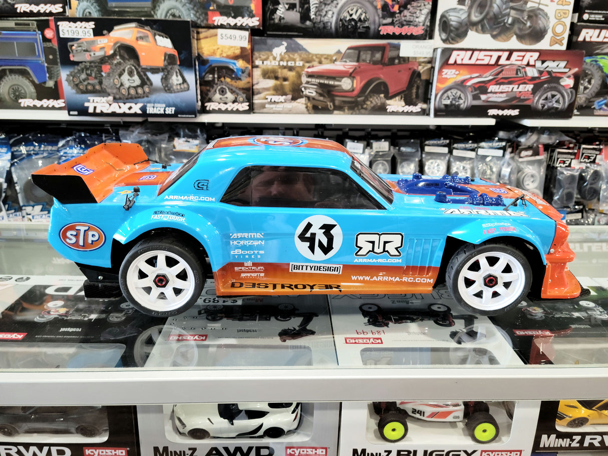 IRonManRc CUSTOM ARRMA LIMITLESS V2 CAR W/ BITTY DESIGN DESTROYER BODY