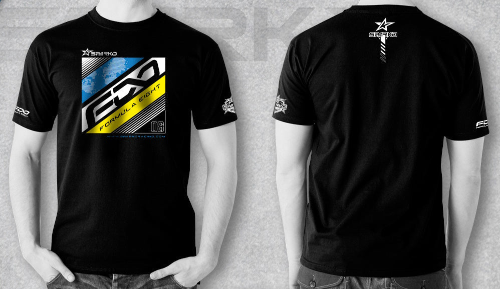 Powerhobby Sparko F8 F89008-L SHOT SLEEVE T-SHIRT-Black with BYW-F8 Size : L