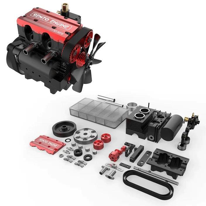 Toyan OTTO FS-L200AC-OT Motor DIY 4 Stroke 2 Cylinder RC Nitro Engine Kit