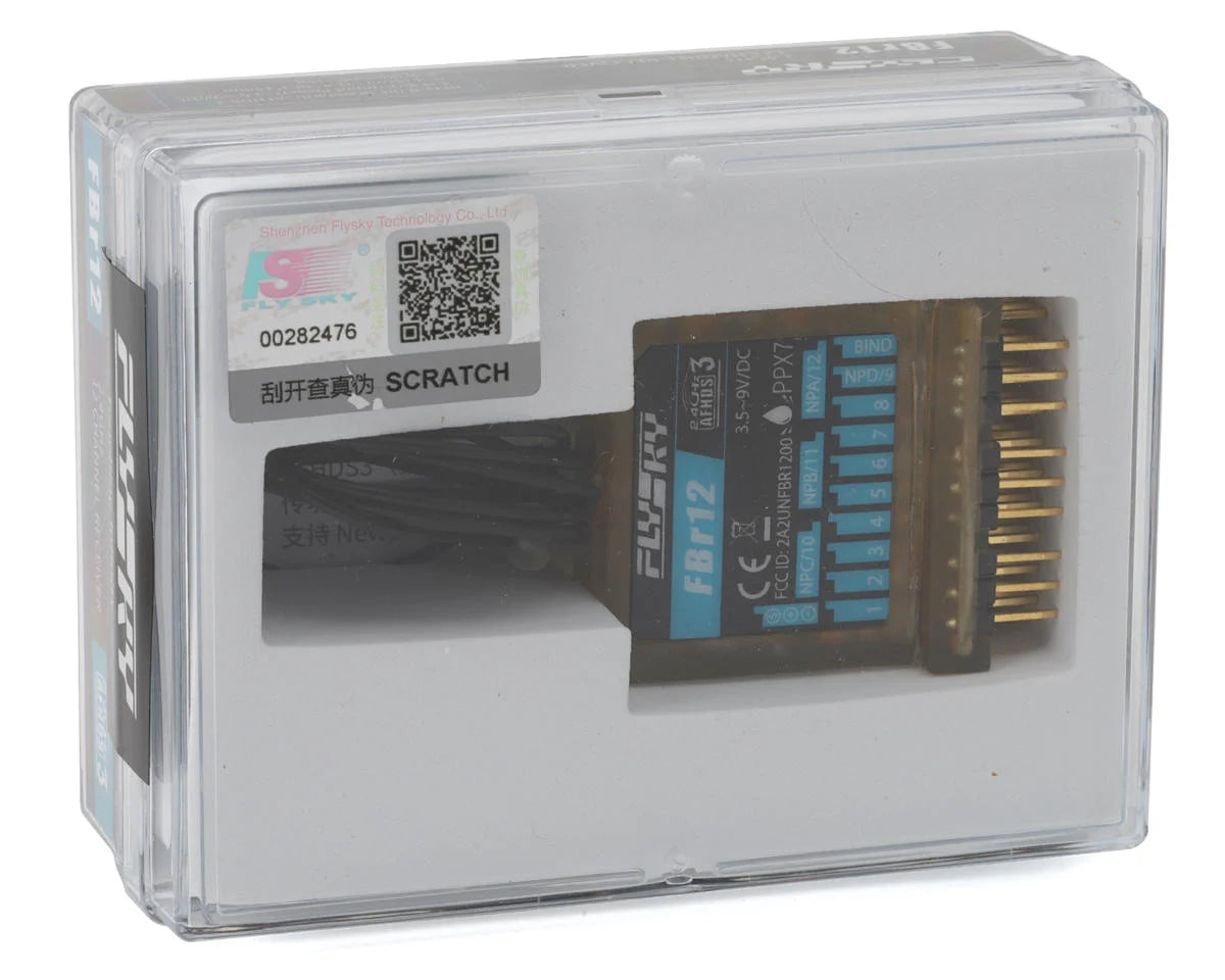 Flysky FBr12 12-Channel AFHDS3 2.4GHz ISM PPX7 Waterproof Marine Receiver