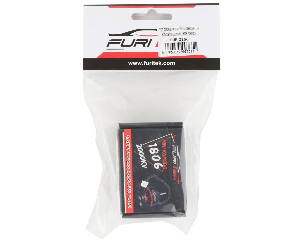FURITEK FUR-2256 MINI KOMODO 1806-2500KV BRUSHLESS MOTOR WITH 16T STEEL PINION for SCX24