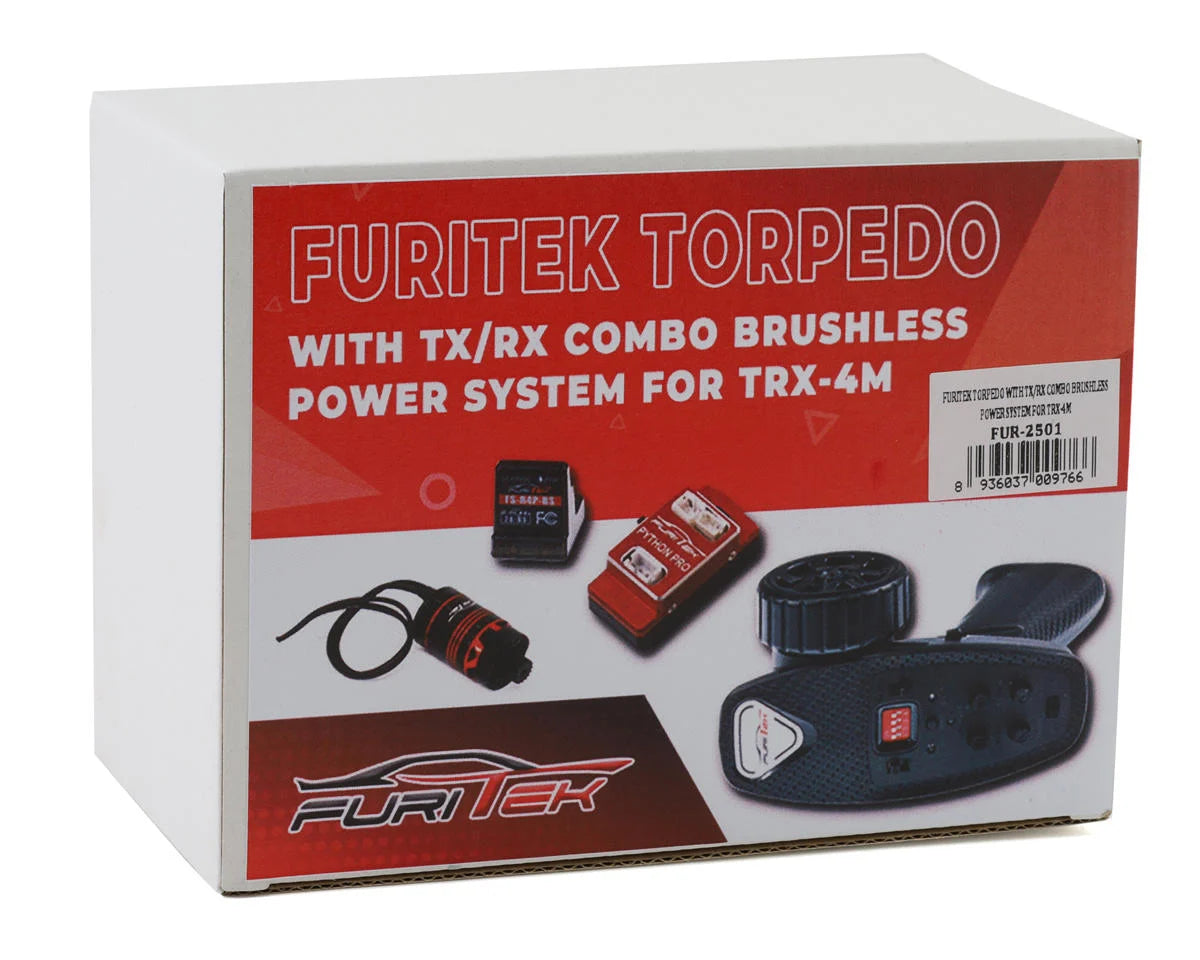 Furitek Torpedo 118 Brushless Combo for Traxxas TRX-4M w/Python Pro 40A ESC , Ceda3456kV Motor & TX/RX System