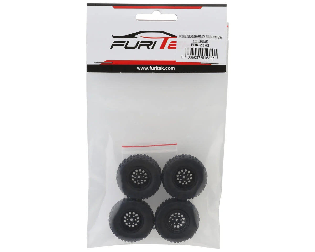 FURITEK FUR-2545 TIRE AND WHEEL SETS FOR FX132 MT ETNA 1/32 SPARE PART