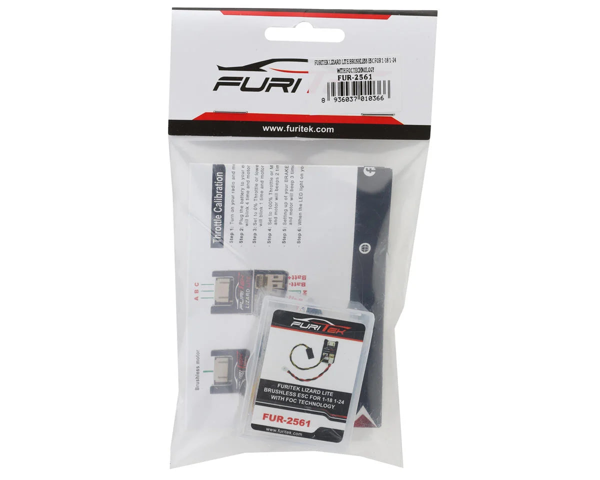 FURITEK FUR-2561 LIZARD LITE BRUSHLESS ESC FOR 1-18 1-24 WITH FOC TECHNOLOGY