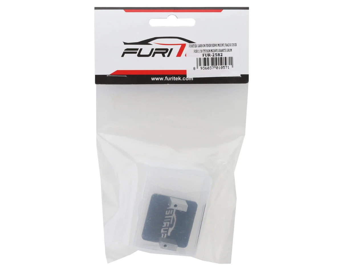 Furitek FUR-2582 Carbon Fiber SERVO MOUNT/RADIO DECK FOR 1/18 TYPHON Mojave GRANITE GROM