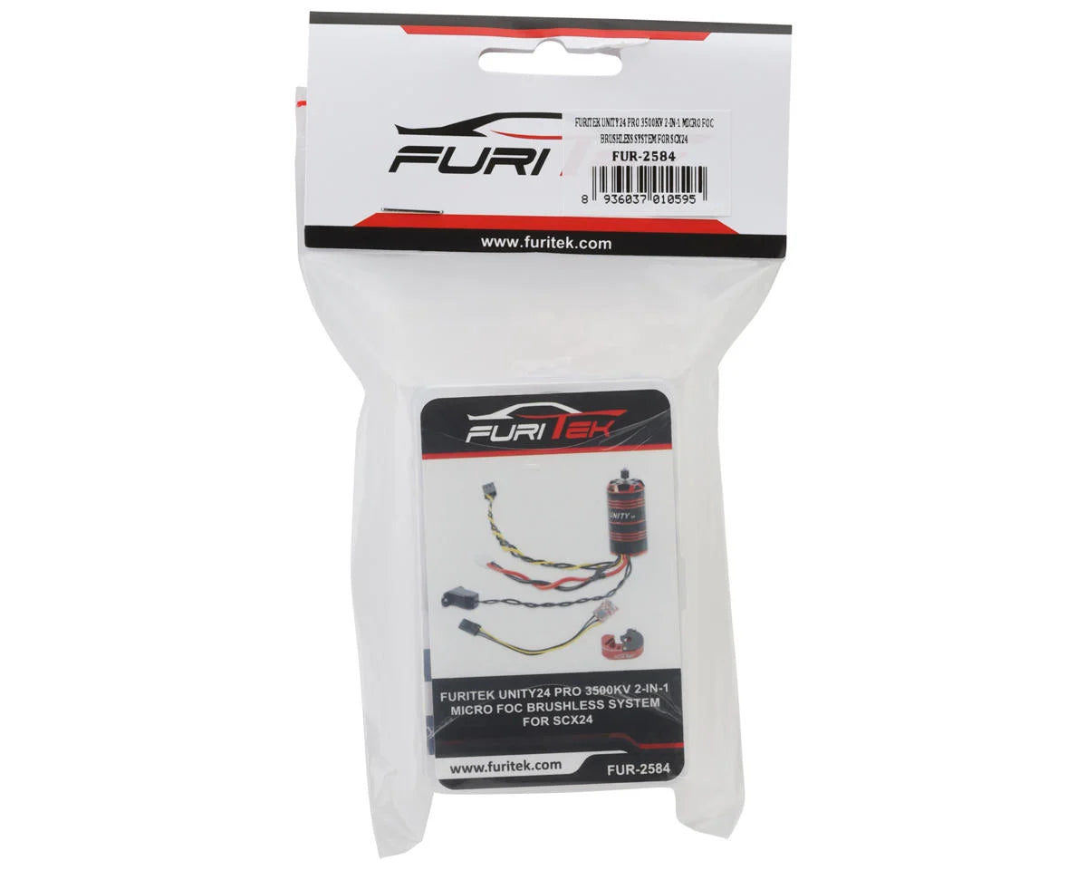 Furitek FUR-2584 Axial® SCX24 UNITY24 PRO 2-in-1 Micro FOC Brushless System (3500kV)