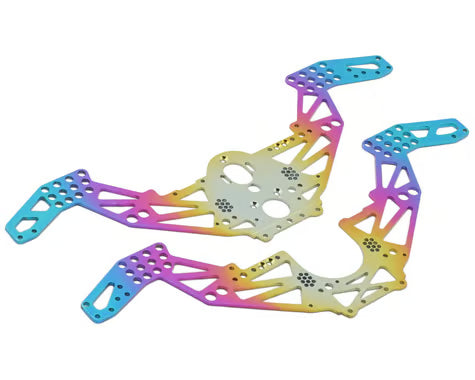 Furitek FUR-2587 TITAN RAINBOW Frame KIT for Losi 1/18 Mini LMT