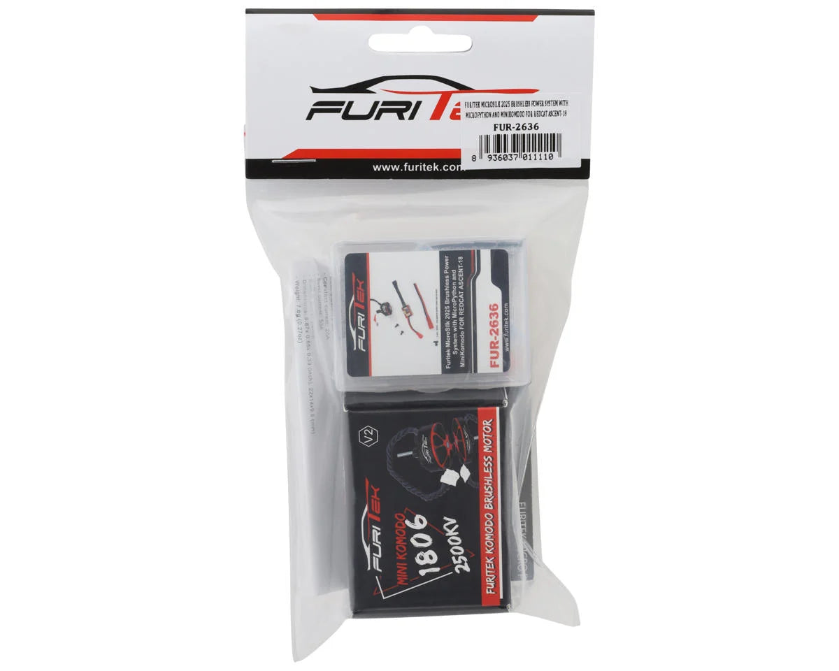 Furitek FUR-2636 MicroSilk 2025 Brushless Power System with MicroPython and MiniKomodo FOR REDCAT ASCENT-18