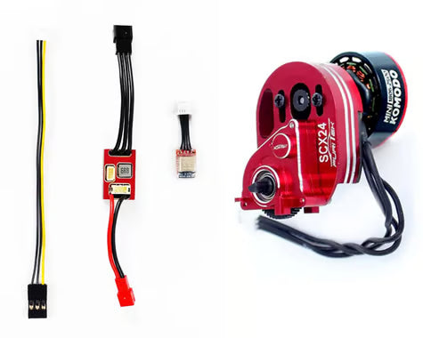 FURITEK FUR-2638 CRAWLMASTER Combo for SCX24: MicroPython ESC & Mini Stellar Transmission with Mini Komodo Brushless