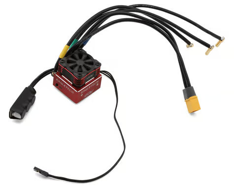 FURITEK FUR-2672 EAGLETECH 160A 1/10 SENSORED BRUSHLESS ESC W/ FAN – FOR DRIFT & RACING – RED EDITION