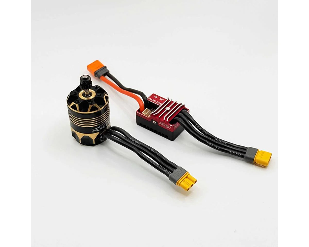 Furitek FUR-2677 VORTEX-X Brushless Sensored Power System with 3.17mm Shaft Motor for Losi 1/18 Mini LMT