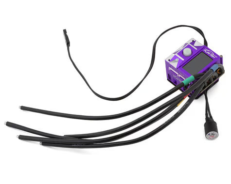 Furitek FUR-2702 SlideTech PRO 1/10 Sensored ESC w/ OLED & Internal Fan – Drift & Stock Racing – Purple Edition