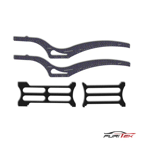 Furitek FUR-2112 Scythe CF Rail Frame For SCX24 Jeep Gladiator - Blue
