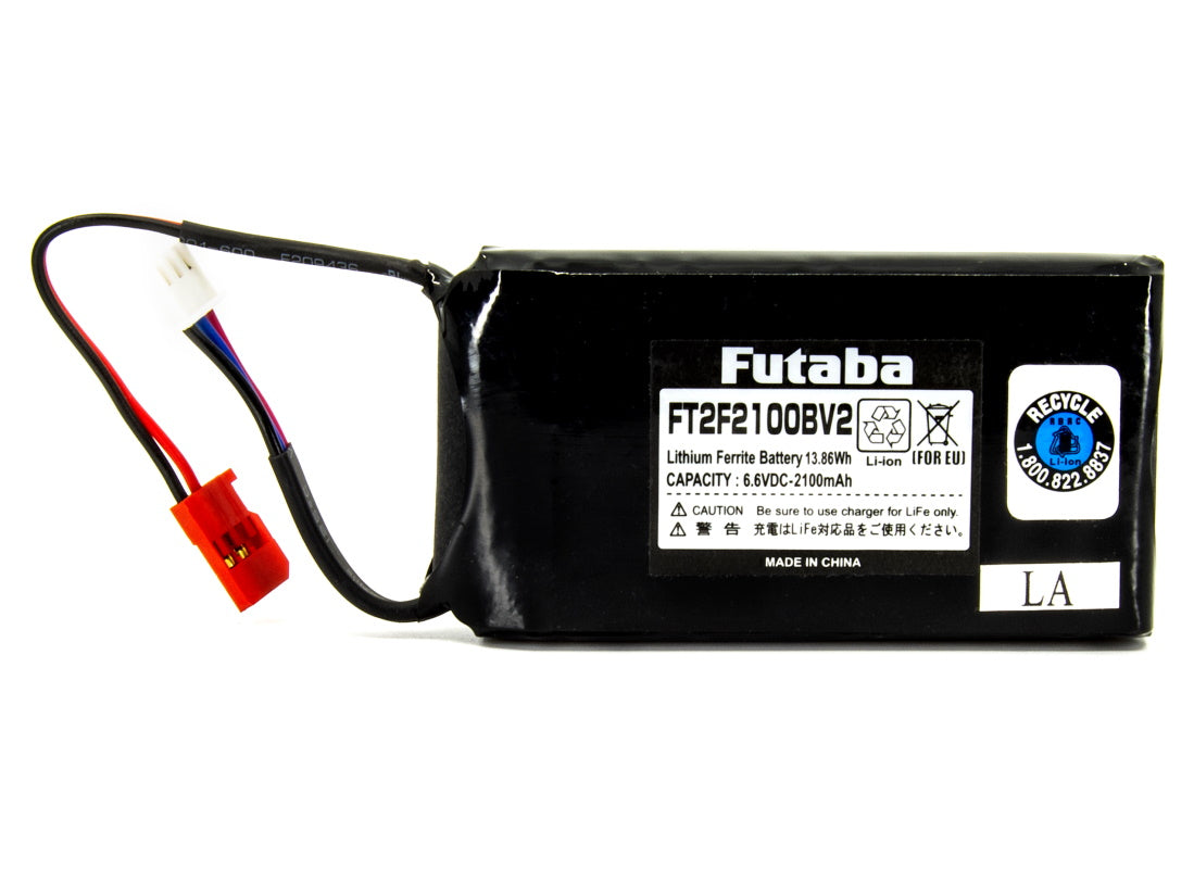 Futaba 2100mAh LiFe Transmitter Battery 6.6V (2-Cell) 3PV 4PL 14SG 4PLS