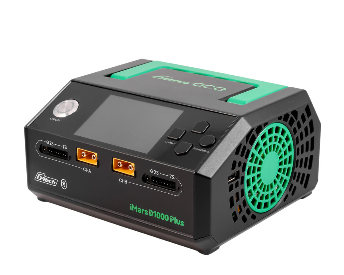 Gens Ace GEAD1000-PLUS iMars D1000 Plus G-Tech Smart Dual AC Charger (7S/25A) (AC-1000W)