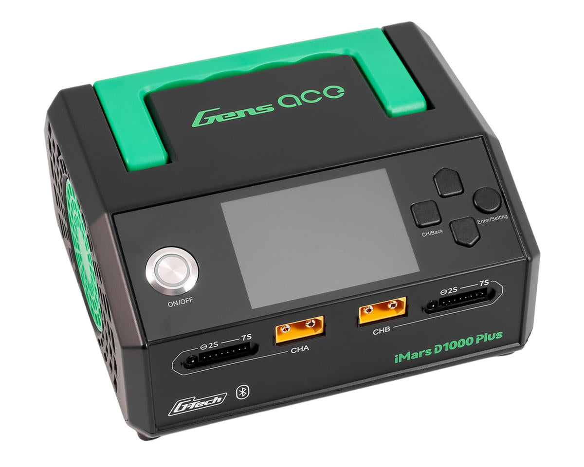 Gens Ace GEAD1000-PLUS iMars D1000 Plus G-Tech Smart Dual AC Charger (7S/25A) (AC-1000W)