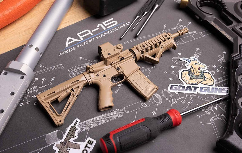 GoatGuns 1/3 Scale Die Cast AR15 Model, Coyote AR-COYOTE