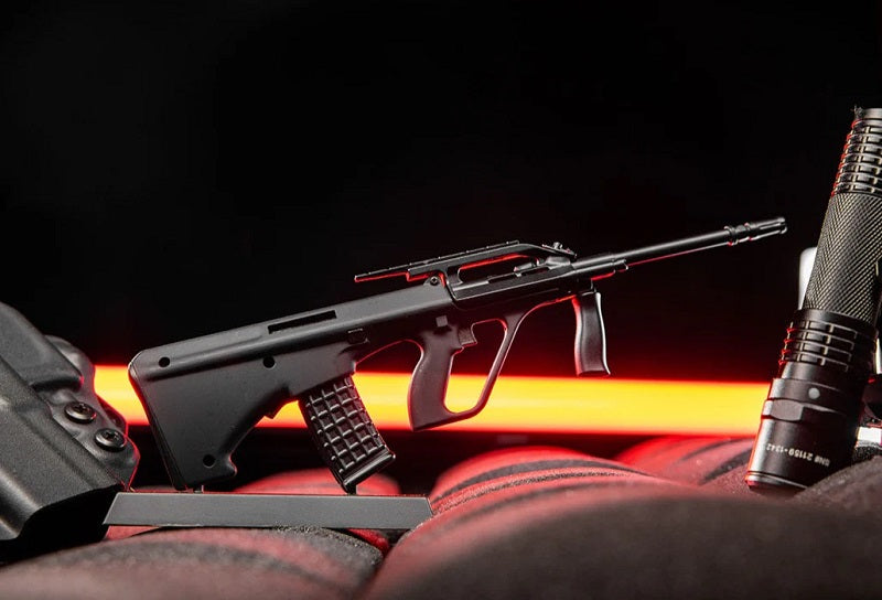 GoatGuns 1/3 Scale Die Cast Bullpup Model AR, Black BP-BLACK