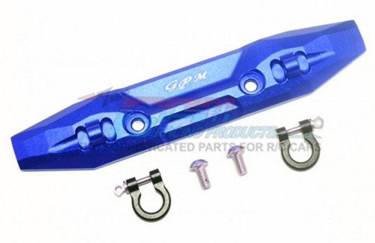 Gpm Aluminum Front Bumper W/D-Rings (5 Pieces Set) Traxxas 1/10 E-Revo Blue