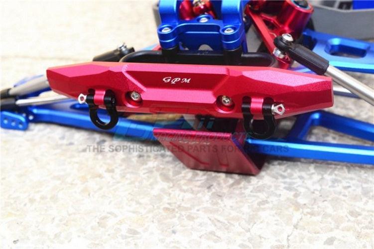 Gpm Aluminum Front Bumper W/D-Rings (5 Pieces Set) Traxxas 1/10 E-Revo Blue