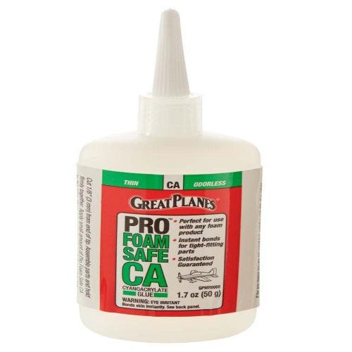 Great Planes GPMR6068 Pro Foam Safe CA Thin Glue 50g