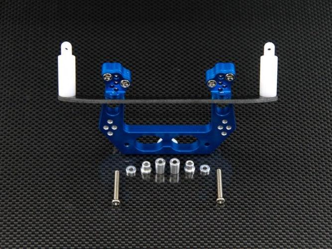Gpm RUS028-B Alloy Front Damper Mount Blue Traxxas 1/10 Rustler Bandit