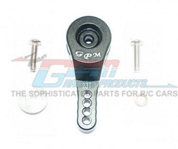 GPM Aluminum 23T Servo Horn /Built-in Spring Black Traxxas TRX-4