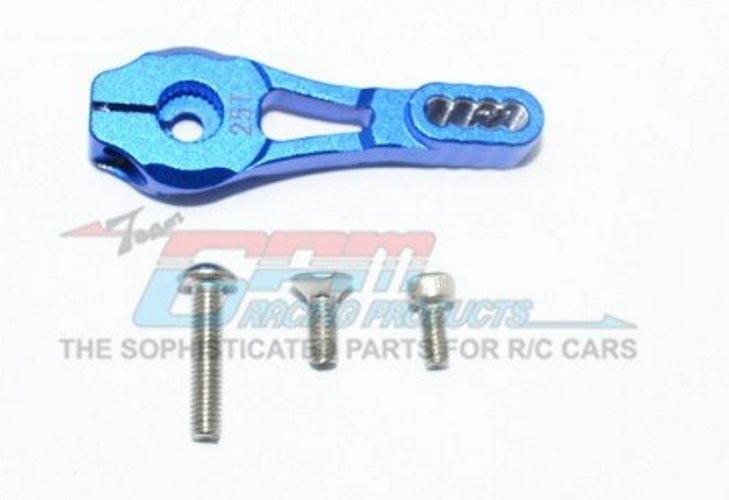 GPM Aluminum Servo Horn 25T (4 Positioning Holes) Blue Traxxas TRX-4