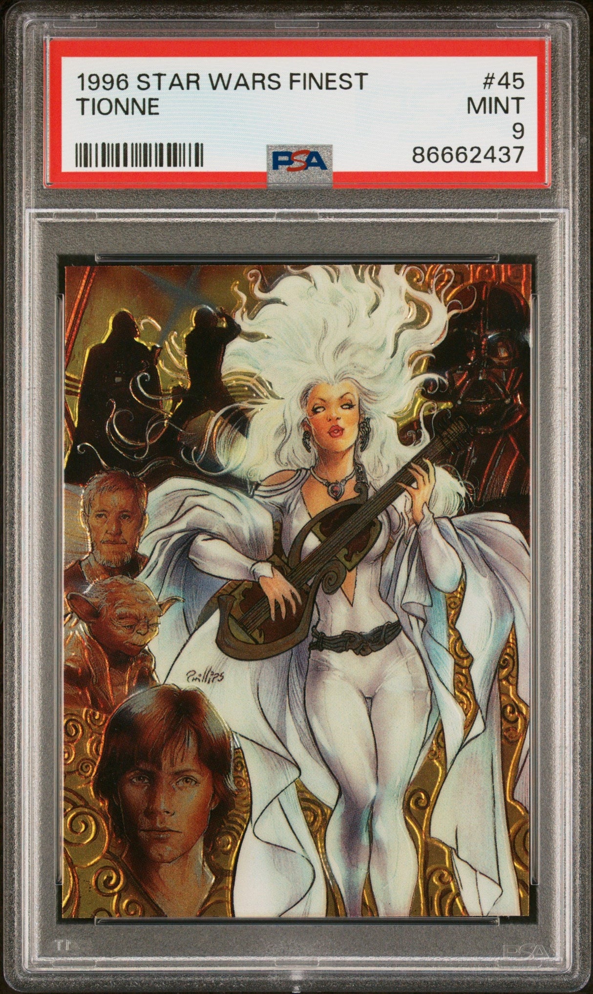 1996 STAR WARS FINEST TIONNE #45 - PSA 9