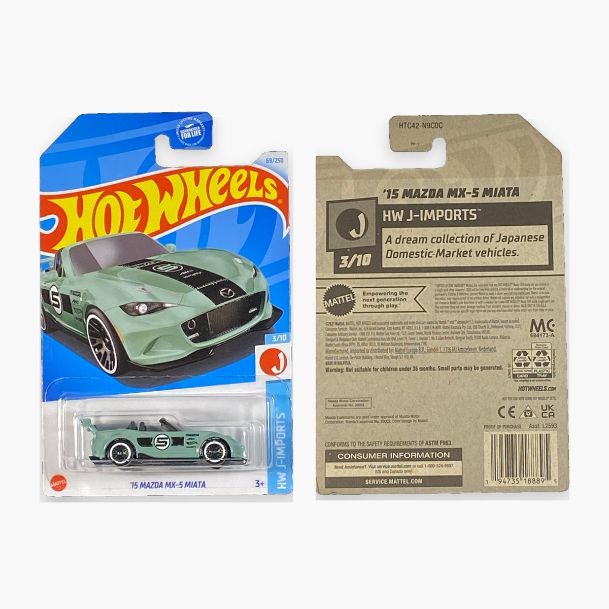 Hot Wheels '15 Mazda MX-5 Miata | J-Imports Series 3/10