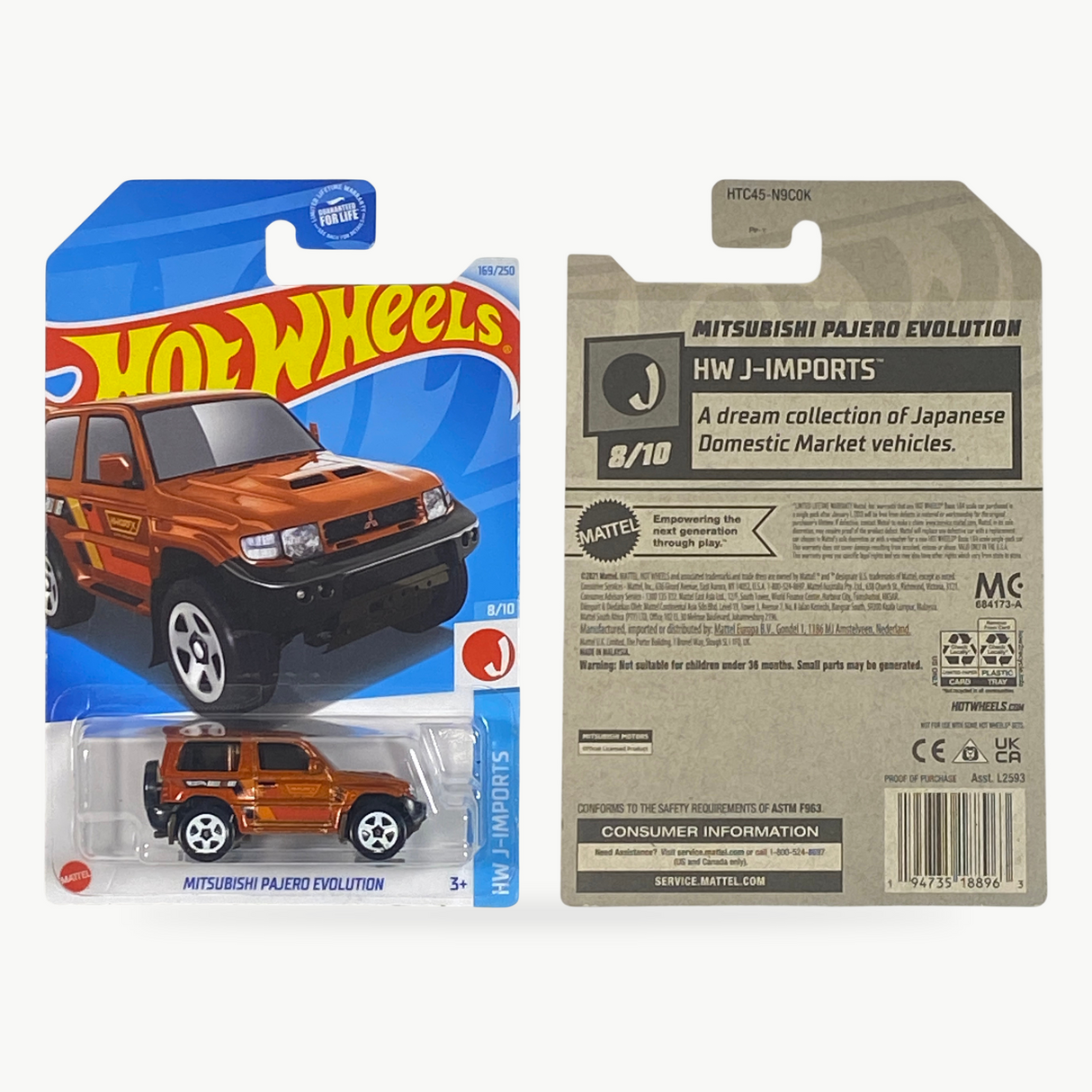 Hot Wheels Mitsubishi Pajero Evolution | J-Imports Series 8/10