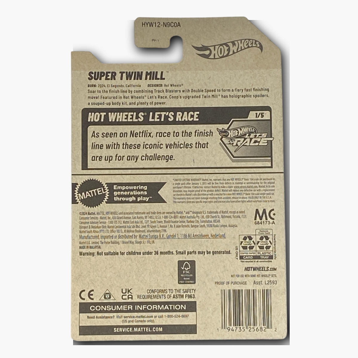 Hot Wheels Super Twin Mill | Let's Race Series 1/5