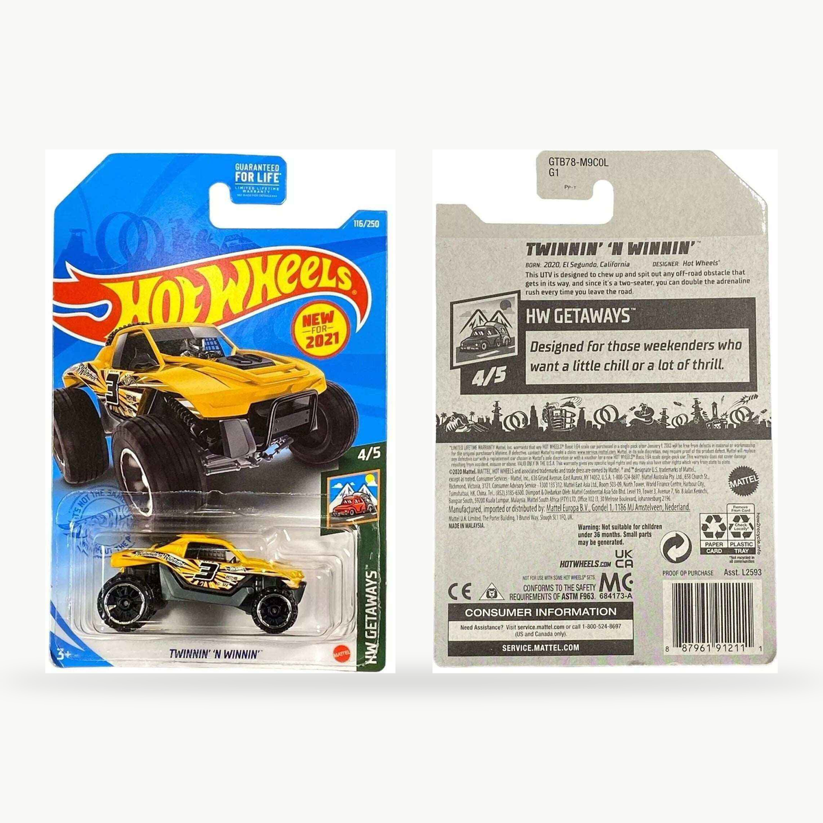 Hot Wheels Twinnin' N' Winnin' | Getaways Series 4/5