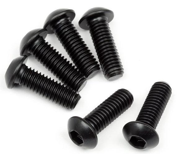 Hpi Racing 108709 Button Head Screw M6X18mm 4.0mm Hex Socket Size (6pieces)