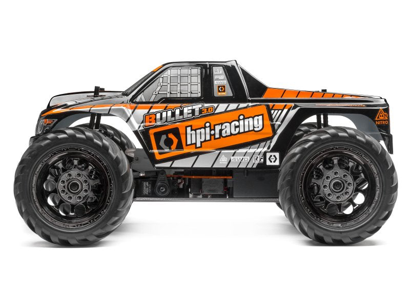 HPI 115508 Trimmed and Painted Bullet 3.0 MT Body Black