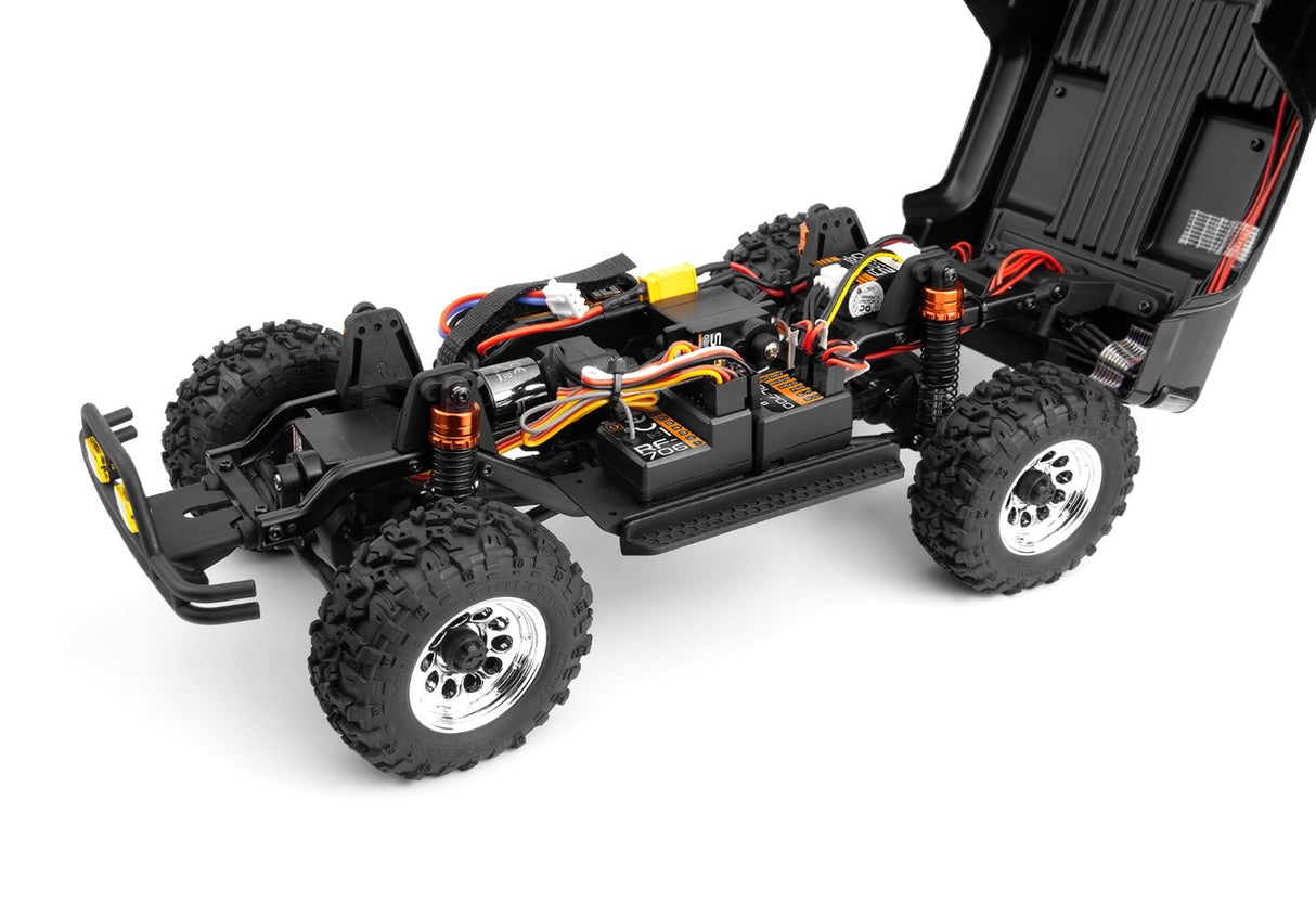 HPI RACING 160802 Venture18 Flux 1985 Toyota Hilux SR5, Brushless, Black
