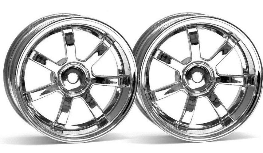 HPI Rays Gram Lights 57S-Pro Wheel Chrome 6mm Offset For Touring Car Tires