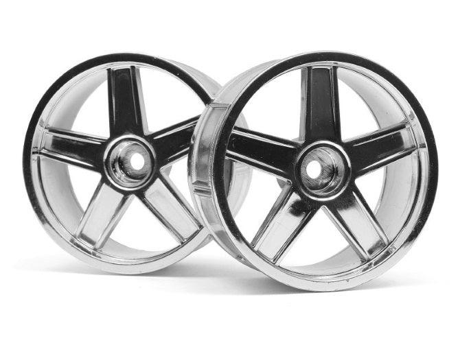 HPI Racing 33476 LP29 Wheel MF Type Chrome 3mm Offset (2) SPRINT 2 RS4 SPORT